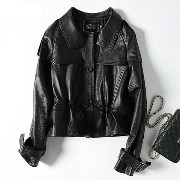 leather superior quality genuine 2020 jacket women natural sheepskin coats spring autumn new adjustable waist coat leather coat1, Black
leather superior quality genuine 2020 jacket women natural sheepskin coats spring autumn new adjustable waist coat leather coat1, Black