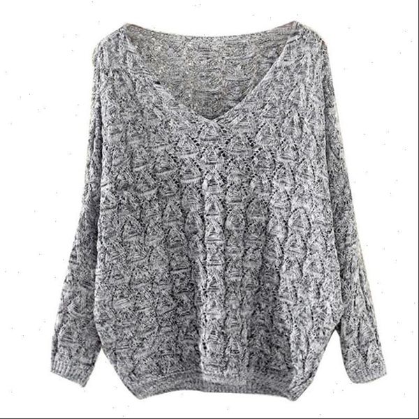 2021 womens openwork bat long sleeve loose v neck sweater casual fashion womens sweater 4 seasons s gray dark gray sweater, White;black
2021 womens openwork bat long sleeve loose v neck sweater casual fashion womens sweater 4 seasons s gray dark gray sweater, White;black