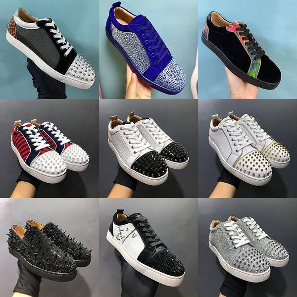 the red bottom paris rivets rock sneakers women martin rhinestone chaussures orlato reflection boots luxurys designers flat casual shoes, Black
the red bottom paris rivets rock sneakers women martin rhinestone chaussures orlato reflection boots luxurys designers flat casual shoes, Black