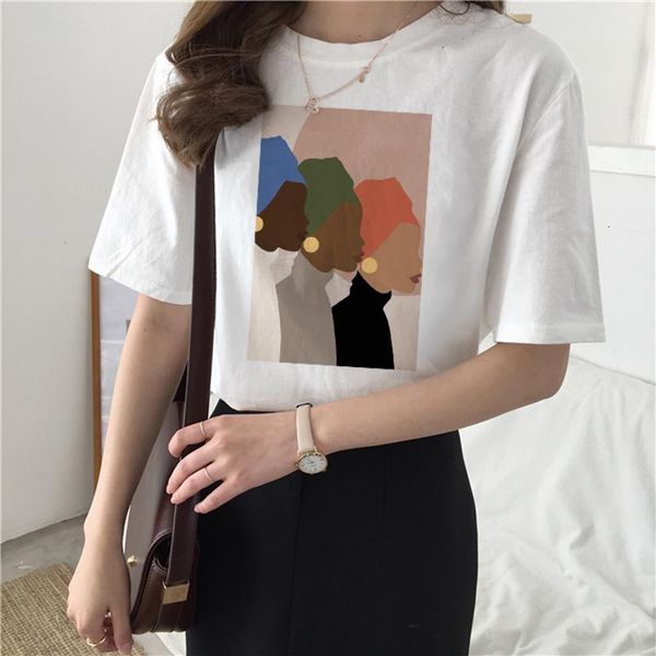 vintage printing summer new cartoon fashion casual women women tees fun loose harajuku ins female feminist o-neck t-shirt, White
vintage printing summer new cartoon fashion casual women women tees fun loose harajuku ins female feminist o-neck t-shirt, White