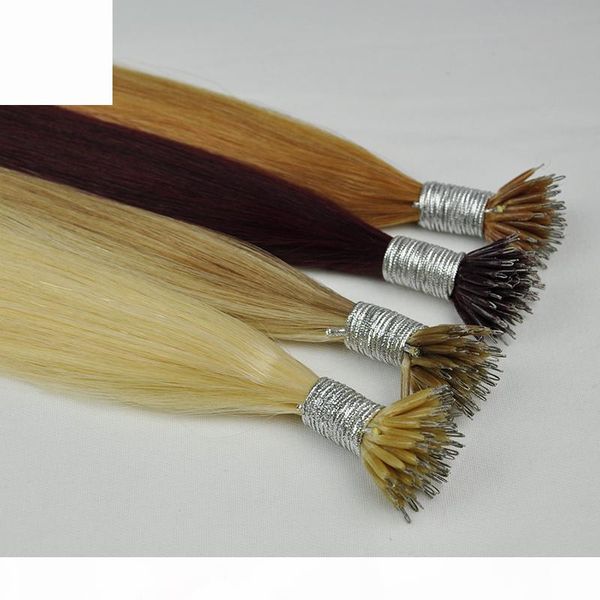 double drawn silk straight brazilian nano ring hair extensions 1g strand 100g lot 20" quality, Black
double drawn silk straight brazilian nano ring hair extensions 1g strand 100g lot 20" quality, Black