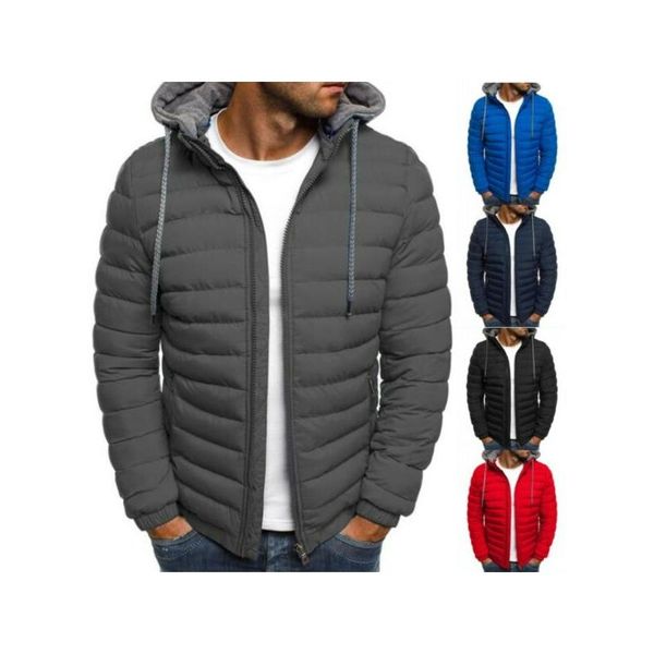 men winter warm hoodie bubble coats leisure casual streetwear clothing padded puffer jacket quilted zip up outwear, Black
men winter warm hoodie bubble coats leisure casual streetwear clothing padded puffer jacket quilted zip up outwear, Black