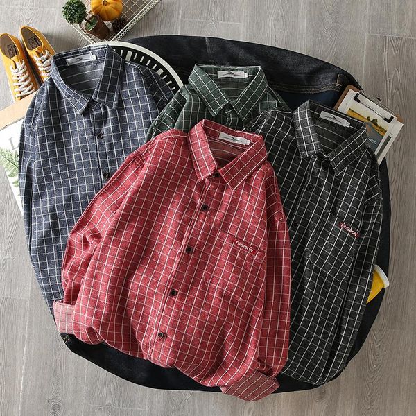 men's casual shirts korean men women harajuku blouse streetwear hiphop loose oversized cotton plaid tee shirt long sleeve autumn cardig, White;black
men's casual shirts korean men women harajuku blouse streetwear hiphop loose oversized cotton plaid tee shirt long sleeve autumn cardig, White;black