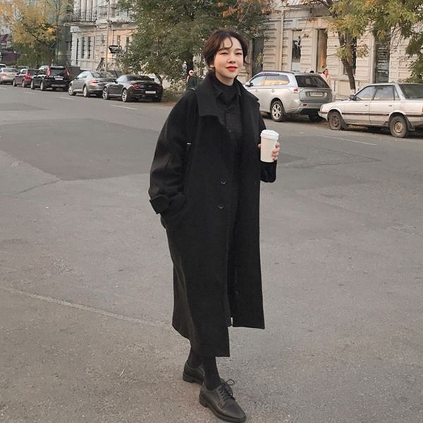 hepburn tweed women's autumn / winter 2020 new thickened small black medium length woolen coat
hepburn tweed women's autumn / winter 2020 new thickened small black medium length woolen coat