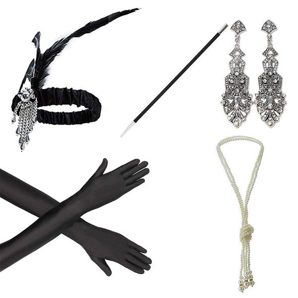 hair accessories black 1920s set great gatsby flapper costume for women headband gloves cigarette holder necklace bracelets
hair accessories black 1920s set great gatsby flapper costume for women headband gloves cigarette holder necklace bracelets