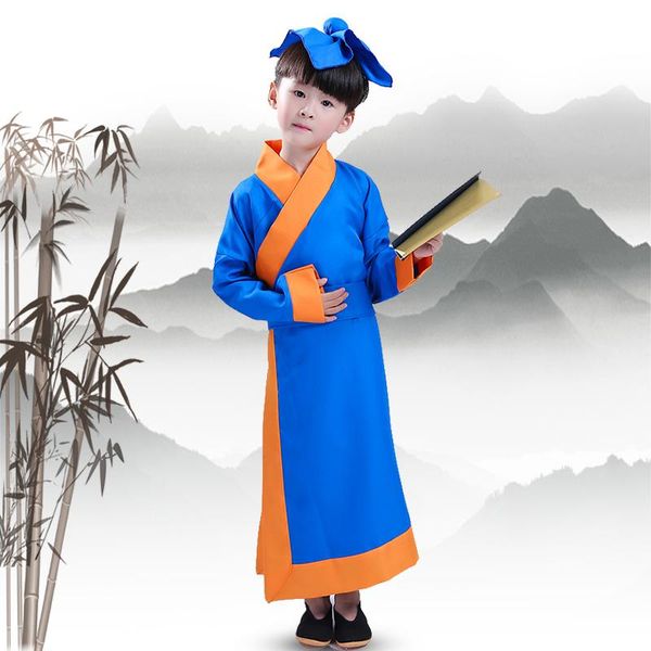 stage wear boys long gown clothing for traditional student clothes anicent hanfu costume kids tang dynasty robe dance, Black;red
stage wear boys long gown clothing for traditional student clothes anicent hanfu costume kids tang dynasty robe dance, Black;red