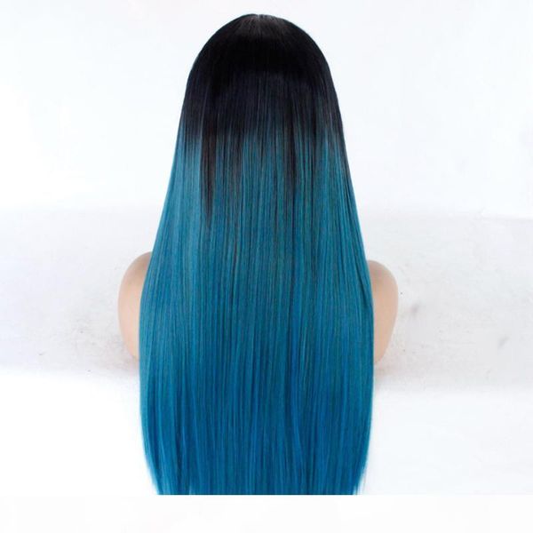 straight long hair lace front wig ombre hair mix green blue synthetic wig heat resistant fiber glueless lace wigs for women, Black
straight long hair lace front wig ombre hair mix green blue synthetic wig heat resistant fiber glueless lace wigs for women, Black
