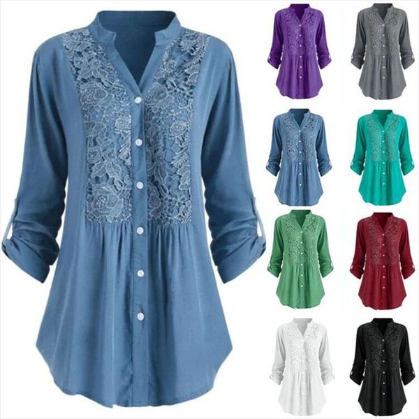 мода блузка женщины топы lace 4xl 5xl плюс размер blusas ropa roupa feminina рубашка женская одежда camisas mujer bluzki damskie, White
мода блузка женщины топы lace 4xl 5xl плюс размер blusas ropa roupa feminina рубашка женская одежда camisas mujer bluzki damskie, White