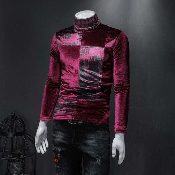 2020 new designers t shirts mens winter half high collar plus velvet thick long-sleeved t-shirt men's bottoming shirt, White;black
2020 new designers t shirts mens winter half high collar plus velvet thick long-sleeved t-shirt men's bottoming shirt, White;black