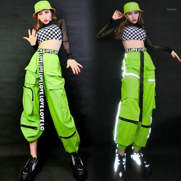 new hip hop costumes women jazz clothing fluorescent green reflective pants street dance outfits stage performance wear dnv124261, Black;red
new hip hop costumes women jazz clothing fluorescent green reflective pants street dance outfits stage performance wear dnv124261, Black;red