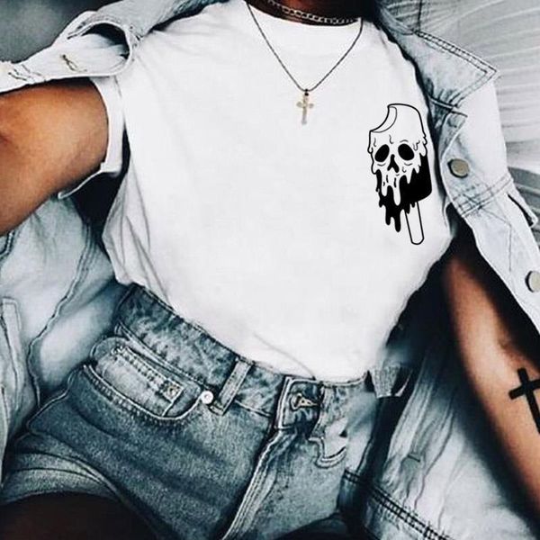 fashion women summer creative ice cream o-neck t-shirts slogan women aesthetic tumblr camisetas slogan horror quote tees, White
fashion women summer creative ice cream o-neck t-shirts slogan women aesthetic tumblr camisetas slogan horror quote tees, White