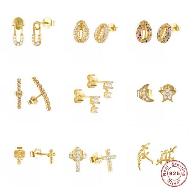 aide s925 sterling silver stud earrings paper-clip with diamond earring for women wedding party gifts jewelry pendientes brincos, Golden;silver
aide s925 sterling silver stud earrings paper-clip with diamond earring for women wedding party gifts jewelry pendientes brincos, Golden;silver