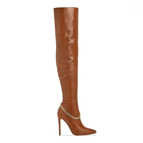 boots autumn winter women thigh high pu leather heels stiletto ladies shoes chain pointed toe over the knee long boots1, Black
boots autumn winter women thigh high pu leather heels stiletto ladies shoes chain pointed toe over the knee long boots1, Black