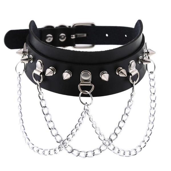 chokers trendy choker with spikes collar women man leather necklace chain jewelry on the neck punk chocker aesthetic gothic accessories, Golden;silver
chokers trendy choker with spikes collar women man leather necklace chain jewelry on the neck punk chocker aesthetic gothic accessories, Golden;silver