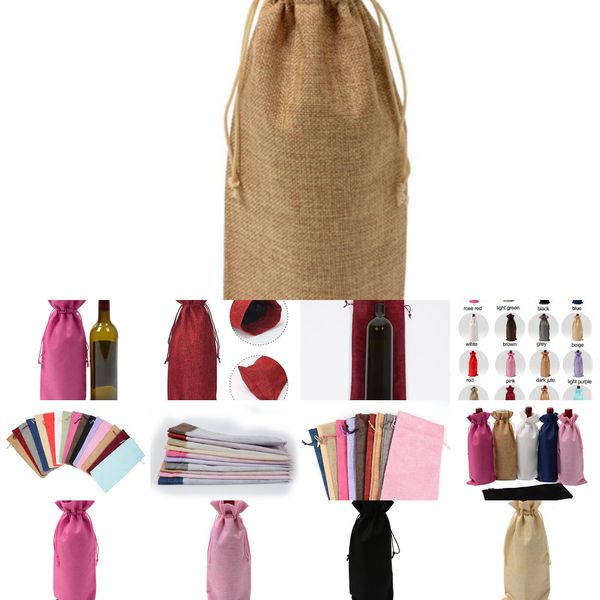 15*35cm rustic jute drawstring burlap wine bottle covers wedding party champagne linen package gift bags 7 na5kt
15*35cm rustic jute drawstring burlap wine bottle covers wedding party champagne linen package gift bags 7 na5kt