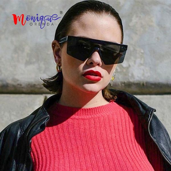 sunglasses oversized square flat rimless sun glasses for women fashion 2021 luxury one piece men gafas shade 95216, White;black
sunglasses oversized square flat rimless sun glasses for women fashion 2021 luxury one piece men gafas shade 95216, White;black