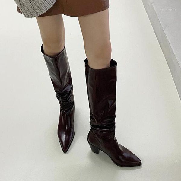 deat 2021 new spring and summer fashion casual thick heel high tube pointed bright face pleated knight boots women's sh2991, Black
deat 2021 new spring and summer fashion casual thick heel high tube pointed bright face pleated knight boots women's sh2991, Black