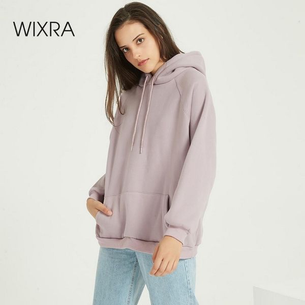 wixra women casual sweatshirts solid classic long sleeve loose hoodies winter spring candy color pullover 201126, Black
wixra women casual sweatshirts solid classic long sleeve loose hoodies winter spring candy color pullover 201126, Black