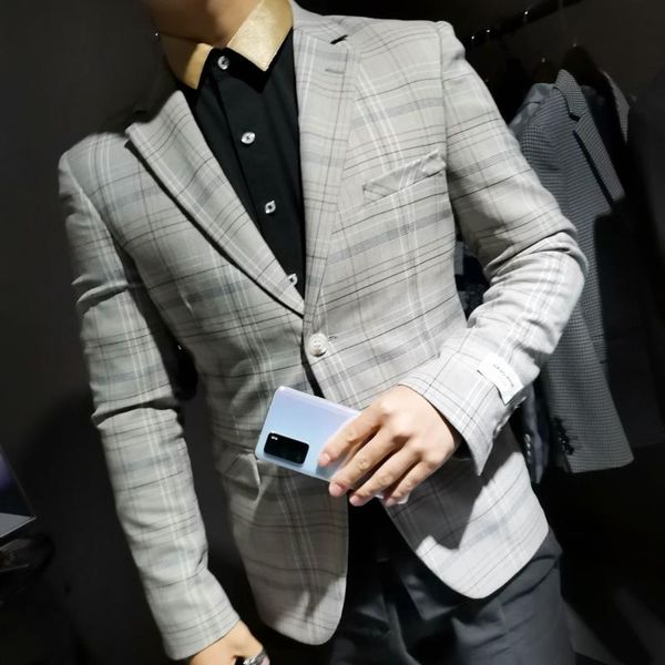 2021 весна мода решетка мужская куртка корейский slim fit blazer hombre повседневная серый blazer masculino человек hombre новый узор, White;black
2021 весна мода решетка мужская куртка корейский slim fit blazer hombre повседневная серый blazer masculino человек hombre новый узор, White;black