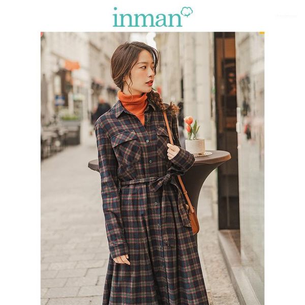 inman spring autumn 100%cotton elegant turn down collar defined waist a-line lacing retro plaid women dress1, Black;gray
inman spring autumn 100%cotton elegant turn down collar defined waist a-line lacing retro plaid women dress1, Black;gray