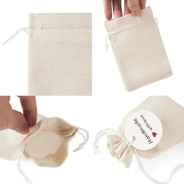 1set burlap packing pouches drawstring bags with jewelry display kraft paper price tags and hemp cord twine string for sqcvch
1set burlap packing pouches drawstring bags with jewelry display kraft paper price tags and hemp cord twine string for sqcvch