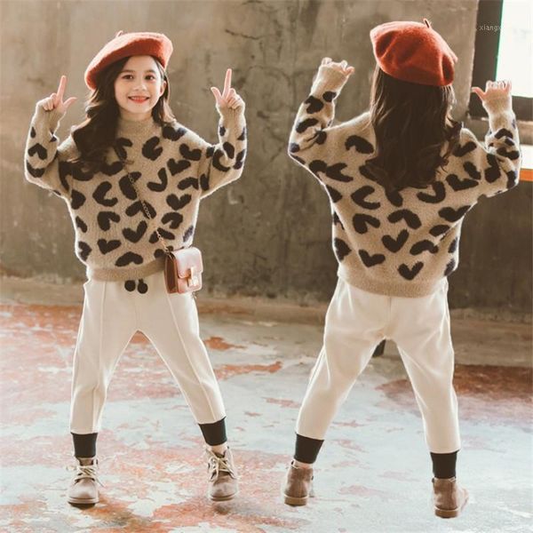 children girls clothing set autumn winter school girls sport suit leopard hoodie pants school kids tracksuit for clothes1, White
children girls clothing set autumn winter school girls sport suit leopard hoodie pants school kids tracksuit for clothes1, White