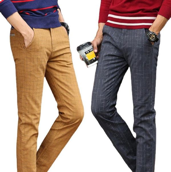 men's pants spring summer style sanded casual youth self-cultivation stretch cotton linen feet lattice trousers brand, Black
men's pants spring summer style sanded casual youth self-cultivation stretch cotton linen feet lattice trousers brand, Black