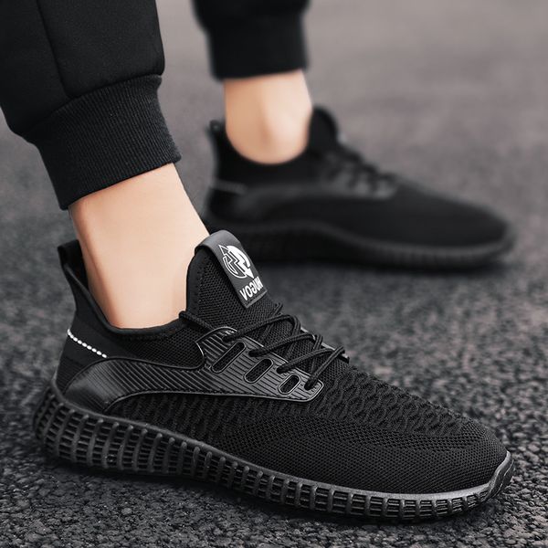 combination of new flying fabric breathable trend outdoor fashion leisure sports men's shoes in the season of 2020 c1212, Black;white
combination of new flying fabric breathable trend outdoor fashion leisure sports men's shoes in the season of 2020 c1212, Black;white