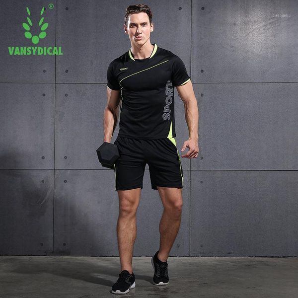 vansydical quick-drying sports suit clothes short-sleeved loose training fitness clothes shorts thin basketball soccer1, Black;blue
vansydical quick-drying sports suit clothes short-sleeved loose training fitness clothes shorts thin basketball soccer1, Black;blue