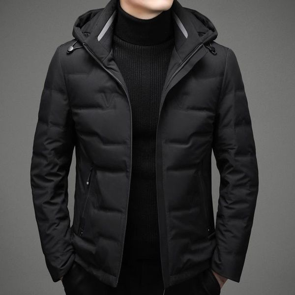men's down & parkas winter 2021 90% white duck jacket men business off hat fashion coat casual, Black
men's down & parkas winter 2021 90% white duck jacket men business off hat fashion coat casual, Black