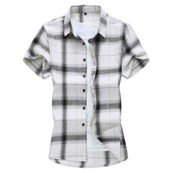 plus size 5xl 6xl 7xl men's short sleeve shirt 2020 summer new fashion casual plaid shirt male brand clothes, White;black
plus size 5xl 6xl 7xl men's short sleeve shirt 2020 summer new fashion casual plaid shirt male brand clothes, White;black
