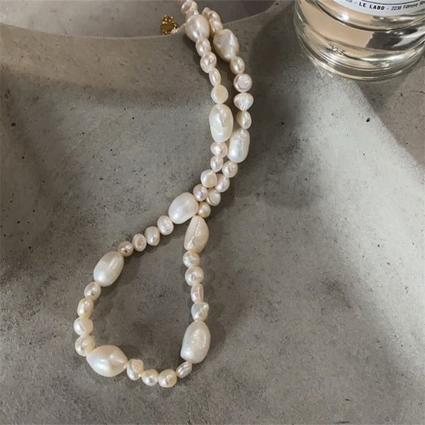 100% 925 sterling silver choker necklace for women girls irregular natural freshwater pearl chain necklaces wedding party gifts, Golden;silver
100% 925 sterling silver choker necklace for women girls irregular natural freshwater pearl chain necklaces wedding party gifts, Golden;silver