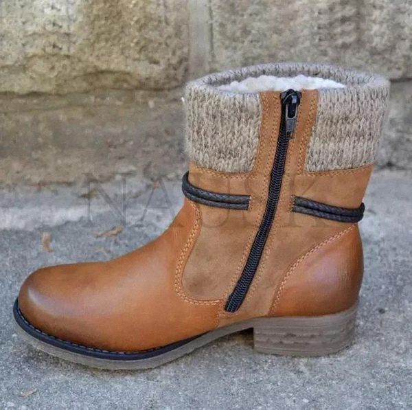 women boots 2020 winter warm ankle boots vintage lace up ladies snow knitted patchwork zip up casual female shoes #fm7p, Black
women boots 2020 winter warm ankle boots vintage lace up ladies snow knitted patchwork zip up casual female shoes #fm7p, Black