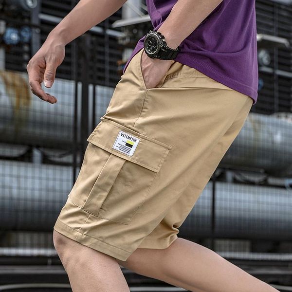 men's shorts outdoor mens casual summer trend street hip hop overalls men solid color big pocket sports pants streetwear, White;black
men's shorts outdoor mens casual summer trend street hip hop overalls men solid color big pocket sports pants streetwear, White;black