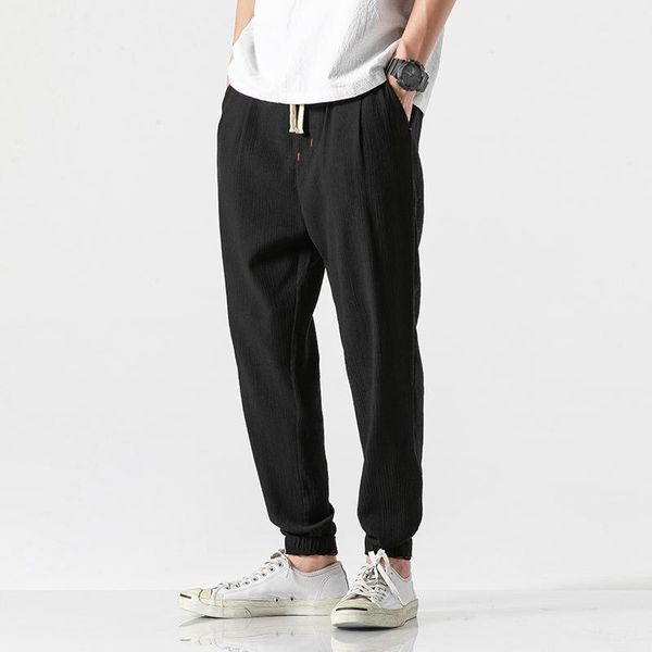cotton linen men's pants streetwear joggers pants men fashion 2021 spring summer solid harem men large size 5xl1, Black
cotton linen men's pants streetwear joggers pants men fashion 2021 spring summer solid harem men large size 5xl1, Black
