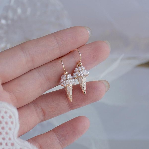 korean delicate texture full pearl cream earring cute creative 14k real gold drop earring minimalist tiny brincos jewelry, Silver
korean delicate texture full pearl cream earring cute creative 14k real gold drop earring minimalist tiny brincos jewelry, Silver