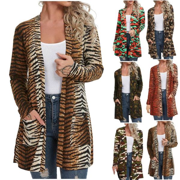 women's jackets ladies casual summer women clothing leopard printed cardigans long sleeve cover up with pockets vestidos, Black;brown
women's jackets ladies casual summer women clothing leopard printed cardigans long sleeve cover up with pockets vestidos, Black;brown