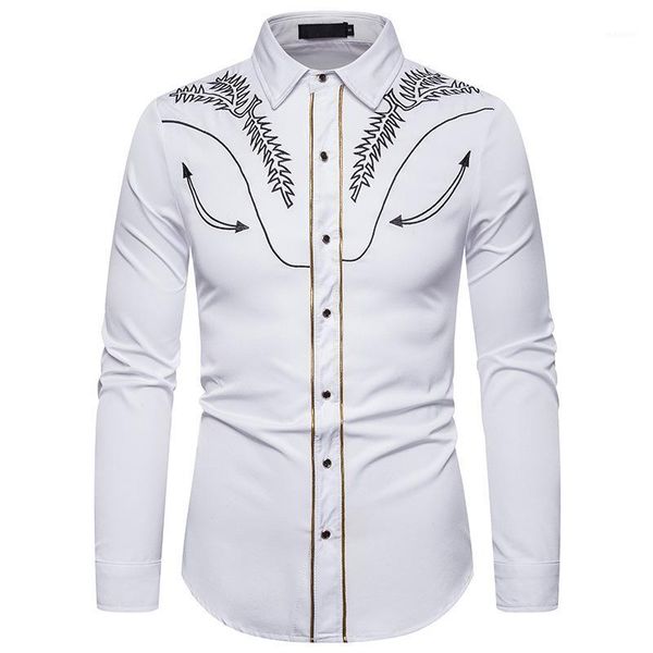 men fashion men's shirt personality 2020 casual slim long sleeve shirts men pringting dress shirts blouse1, White;black
men fashion men's shirt personality 2020 casual slim long sleeve shirts men pringting dress shirts blouse1, White;black