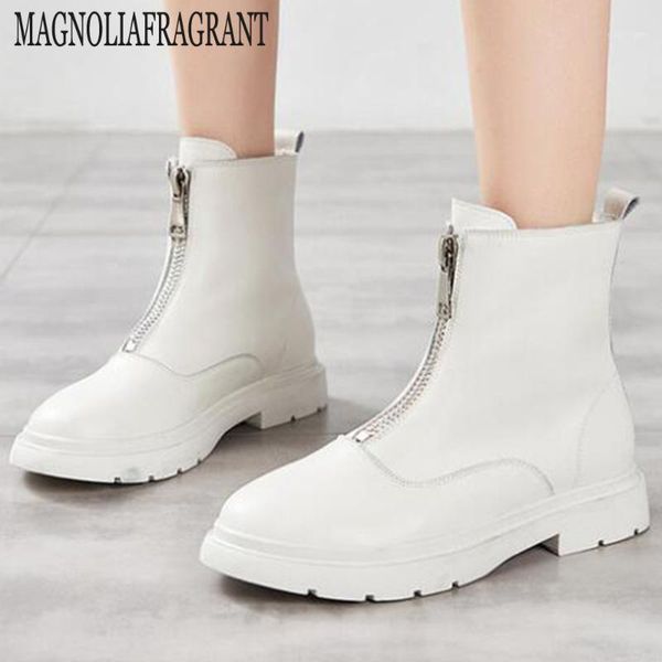 boots winter non-slip women genuine leather flat fashion front zip ankle casual womens shoes hy9771, Black
boots winter non-slip women genuine leather flat fashion front zip ankle casual womens shoes hy9771, Black
