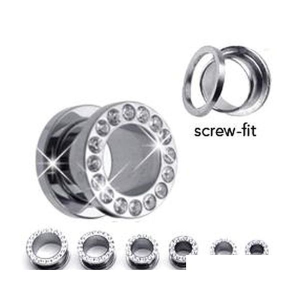 body jewelry piercing crystal flesh tunnel ear plug ear piercing 50pc jllozu home003, Silver
body jewelry piercing crystal flesh tunnel ear plug ear piercing 50pc jllozu home003, Silver