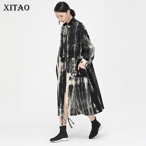 xitao tie dyeing gradient trench coat for women vintage fashion long windbreaker standing collar plus size women gcc2366 201102, Tan;black
xitao tie dyeing gradient trench coat for women vintage fashion long windbreaker standing collar plus size women gcc2366 201102, Tan;black