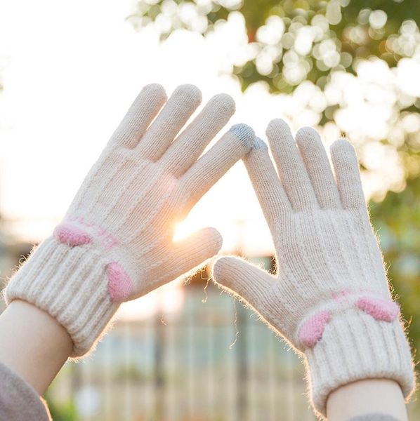 winter women and girl warm gloves thick cartoon cat print knitted full finger gloves soft knitwear mittens fashion #w5, Blue;gray
winter women and girl warm gloves thick cartoon cat print knitted full finger gloves soft knitwear mittens fashion #w5, Blue;gray
