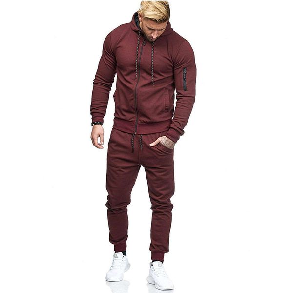 201 new fashion men's sports suit arm zipper decoration fitness casual wear, Gray
201 new fashion men's sports suit arm zipper decoration fitness casual wear, Gray