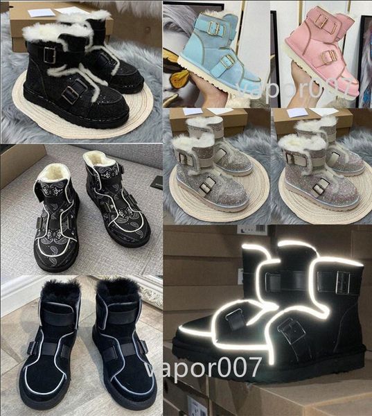 2021 australia mini women locomotive boots platform womens buckle motorccle boot girls bailey bow australian winter fur snow short u3s6#, Black
2021 australia mini women locomotive boots platform womens buckle motorccle boot girls bailey bow australian winter fur snow short u3s6#, Black