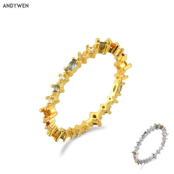 andywen 925 стерлинговое серебро радуга красочные циркон кольца европейские женщины кристалл cz новые украшения для моды trends 201218, Silver
andywen 925 стерлинговое серебро радуга красочные циркон кольца европейские женщины кристалл cz новые украшения для моды trends 201218, Silver