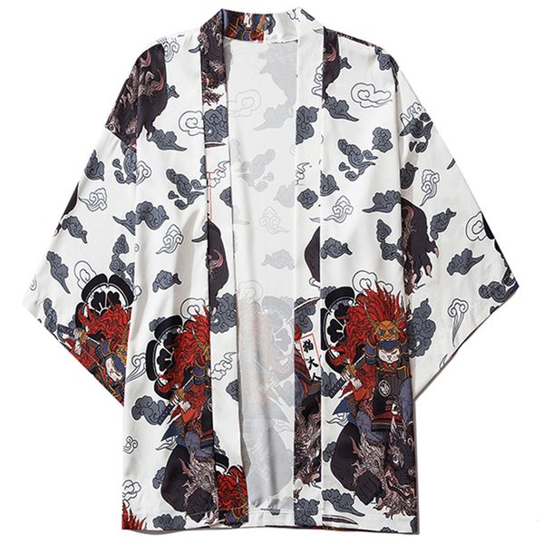 2021 new aelfric eden summer harajuku japanese jackets men samuri cat print loose japan streetwear front open coats kimono gehu, Black;brown 
2021 new aelfric eden summer harajuku japanese jackets men samuri cat print loose japan streetwear front open coats kimono gehu, Black;brown