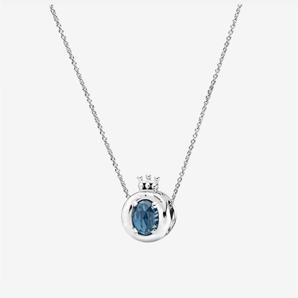 fashion simple 100% s925 sterling silver necklace women married crown necklace blue classic jewelry christmas present for valentine's d
fashion simple 100% s925 sterling silver necklace women married crown necklace blue classic jewelry christmas present for valentine's d