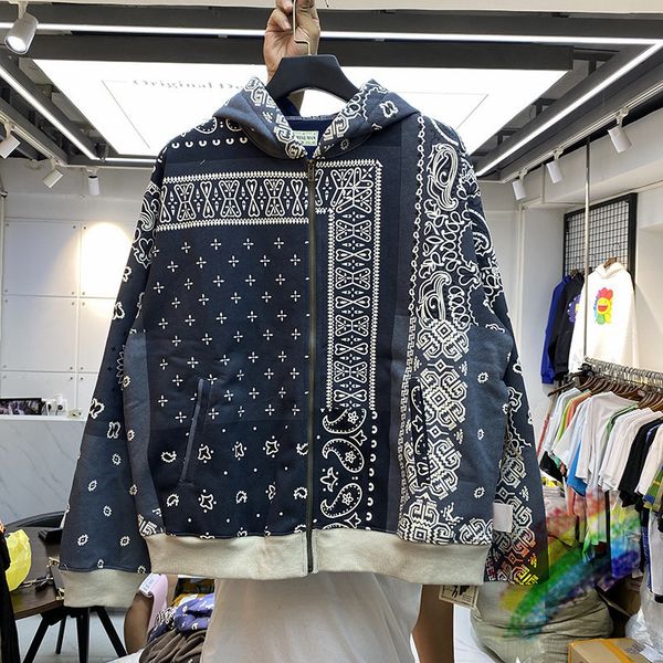 zipper cardigan cashew flower kapital hoodie men women heavy fabric pullovers front back pacthwork sweatshirts c1118, Black;white
zipper cardigan cashew flower kapital hoodie men women heavy fabric pullovers front back pacthwork sweatshirts c1118, Black;white