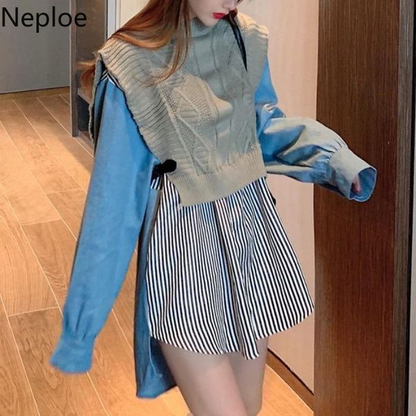 neploe лоскутная кноучка блузка женщины blusas mujer de moda 2020 урожай поддельные две рубашки корейский chic blouses mid-love tops 4f747, White
neploe лоскутная кноучка блузка женщины blusas mujer de moda 2020 урожай поддельные две рубашки корейский chic blouses mid-love tops 4f747, White