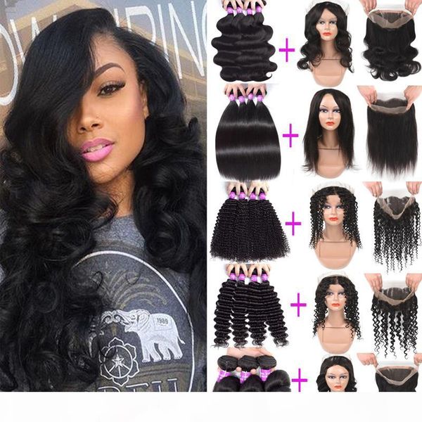 9a indian virgin hair bundles with 360 lace frontal closure loose deep water wave human hair weave 3bundles with 360 lace frontal, Black
9a indian virgin hair bundles with 360 lace frontal closure loose deep water wave human hair weave 3bundles with 360 lace frontal, Black